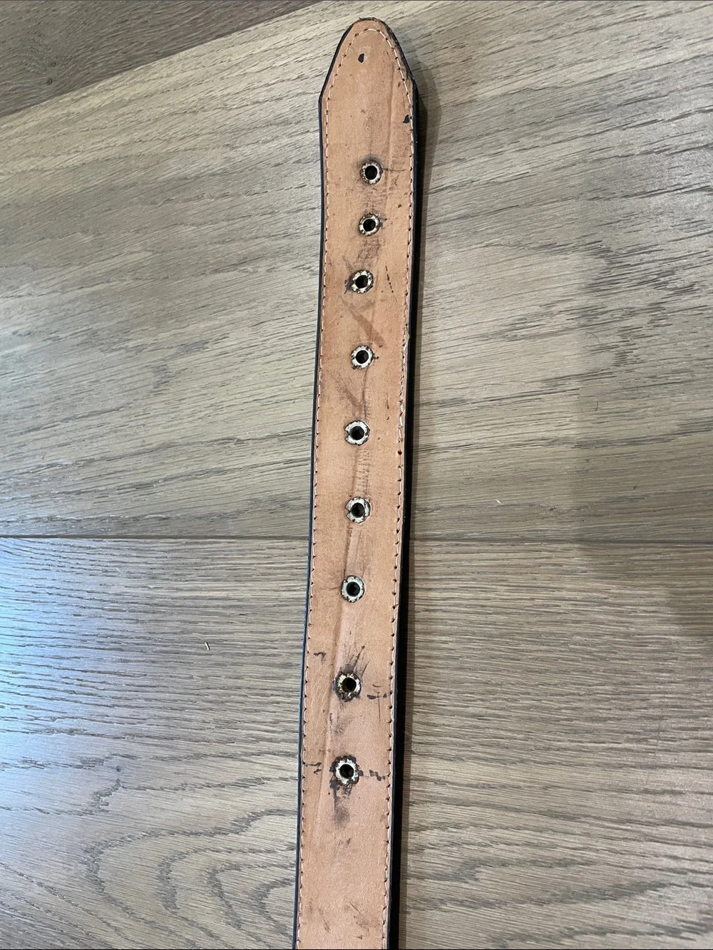 Black & Silver Wester Belt Embroidered Size 38 Unisex